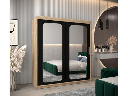 Homzora T3 Sliding Door Wardrobe 200/180/62 2 Doors Homzora/Black