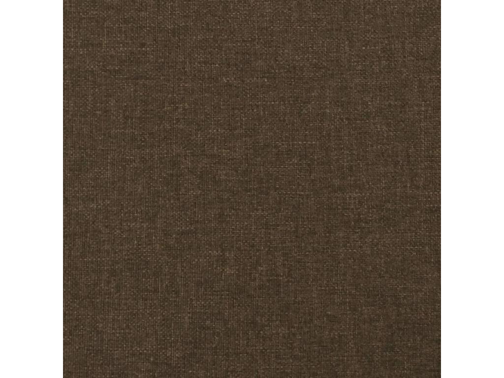 Headboard with wings, dark brown, 83x16x118/128 cm, fabric