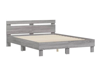 Bed frame with Doucezen grey headboard 150x200