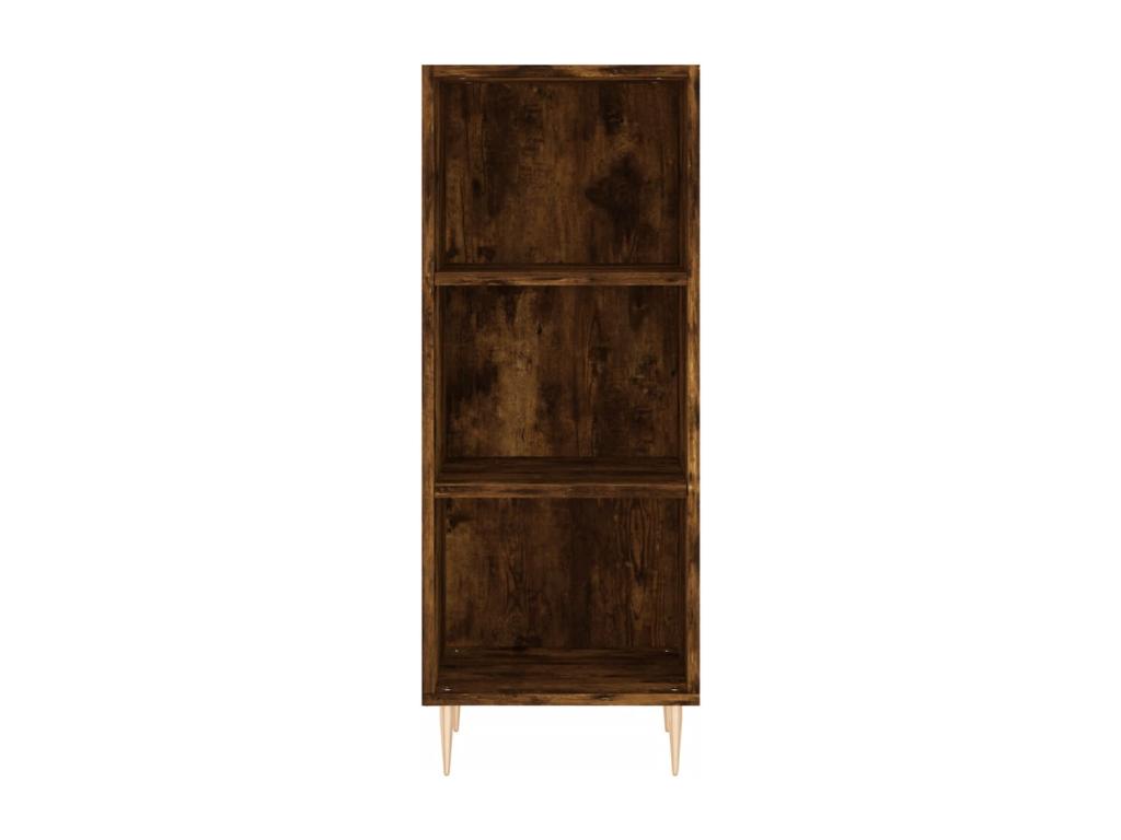Tall sideboard in smoked oak, 34.5x34x180 cm, engineered wood