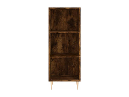 Tall sideboard in smoked oak, 34.5x34x180 cm, engineered wood