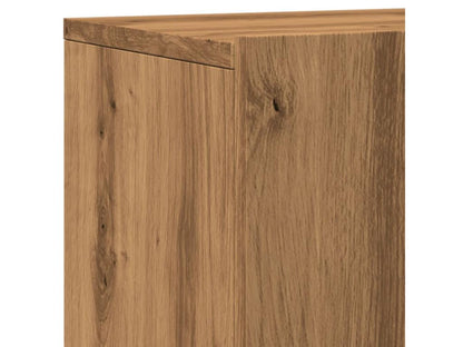 Handcrafted oak wall-mounted TV unit, 60x30x41 cm