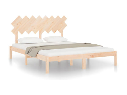 Bed frame without mattress, 160x200 cm, solid wood