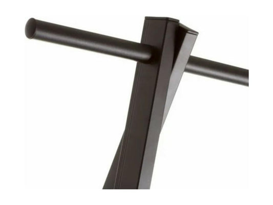 Clothes rack, natural/black color - Length 55 x Depth 45 x Height 150 cm