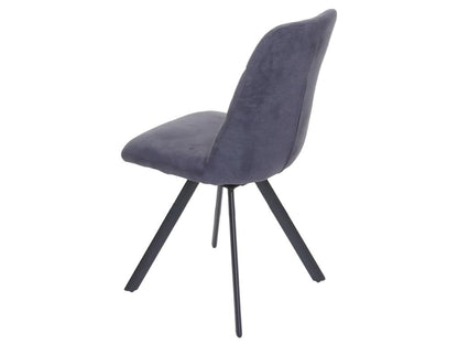 Set of 2 Homzora-J69 dining chairs, swivel kitchen chair, auto-position, velvet - an