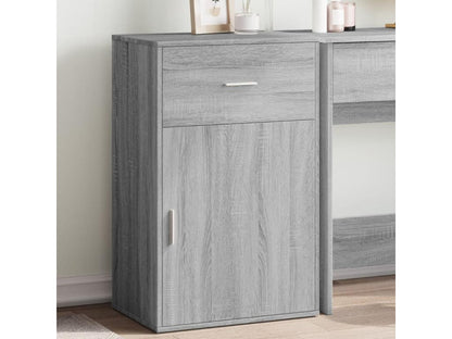 Doucezen grey storage cabinet 56.5x39x90 engineered wood