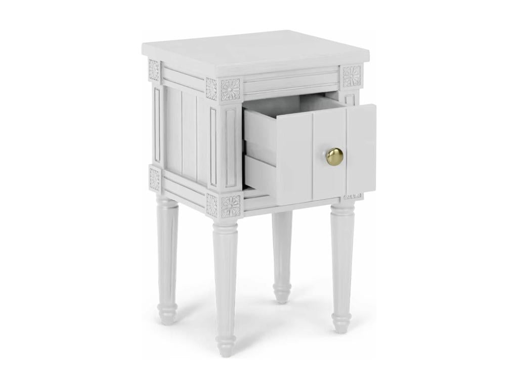 Set of 2 Doucezen Bedside Tables 58cm White