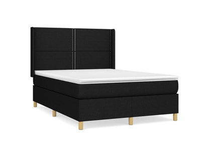 Homzora bed base with black mattress 140x190 fabric