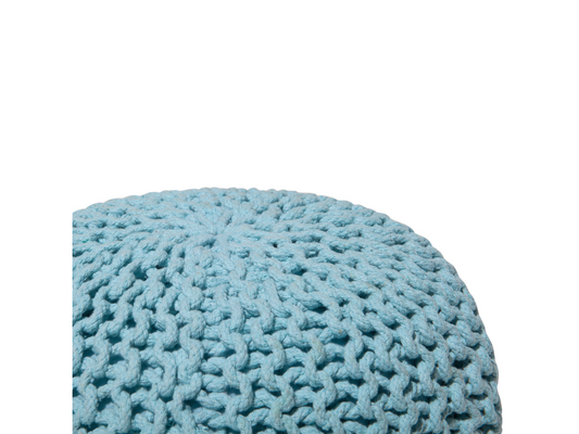 Homzora Ottoman Cotton 40 cm x 40 cm Light Blue