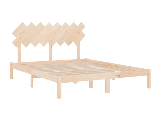 Bed frame without mattress, 160x200 cm, solid wood