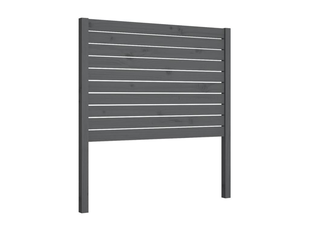 Grey Headboard 81x4x100 cm Solid Pine Wood