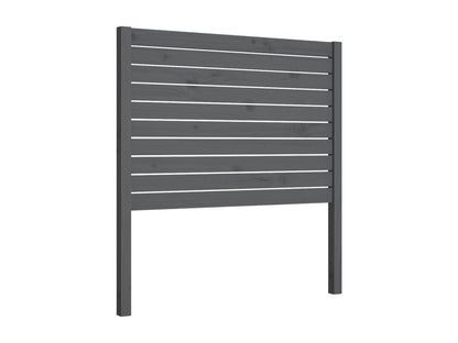 Grey Headboard 81x4x100 cm Solid Pine Wood