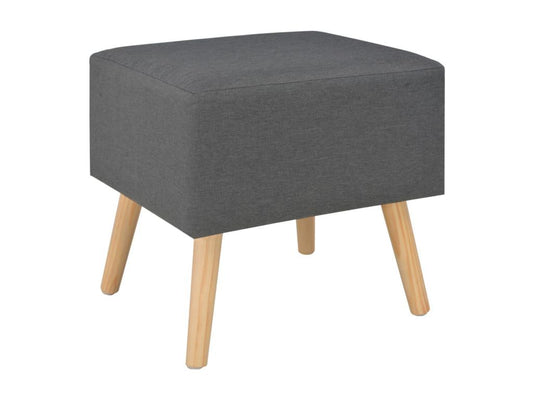 Grey fabric bedside table 40x35x40 cm 1402148