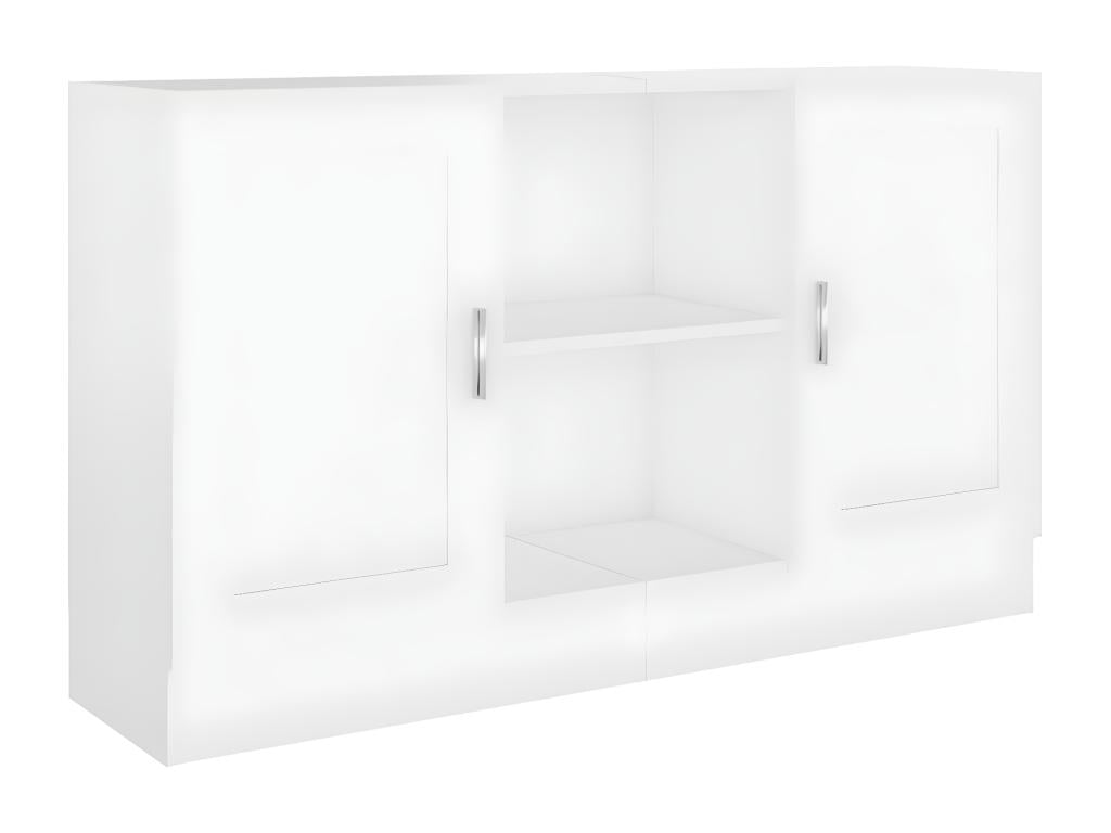 White sideboard 120x30.5x70 cm Engineered wood