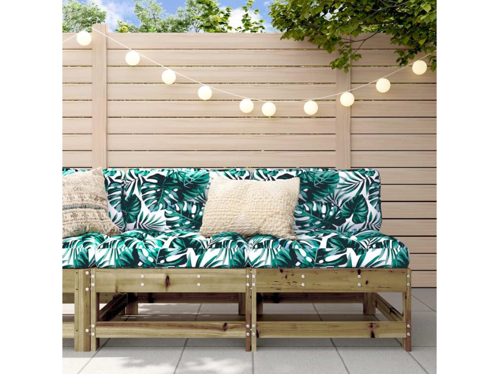 2-piece garden center sofas in impregnated pine wood