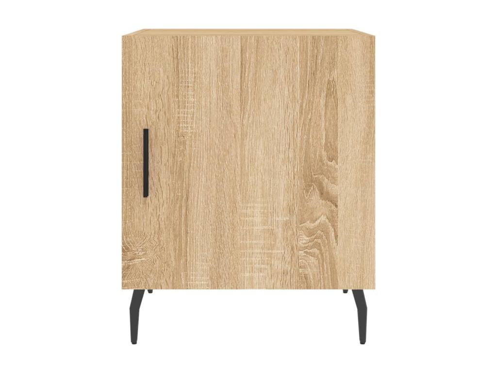 Doucezen Premium - 2-piece bedside tables, oak finish, 40x40x50 cm, engineered wood