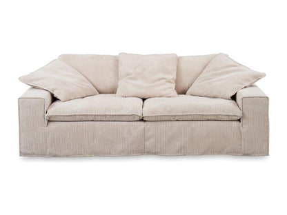 Sofa - cream white corduroy - Homzora