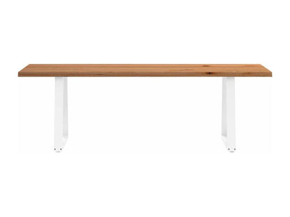 Dining table with natural edge, 220x80x74 cm, solid oak wood