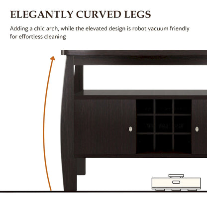 Furniture of America True Modern 51-inch Cappuccino 1-shelf Buffet Table