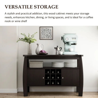 Furniture of America True Modern 51-inch Cappuccino 1-shelf Buffet Table