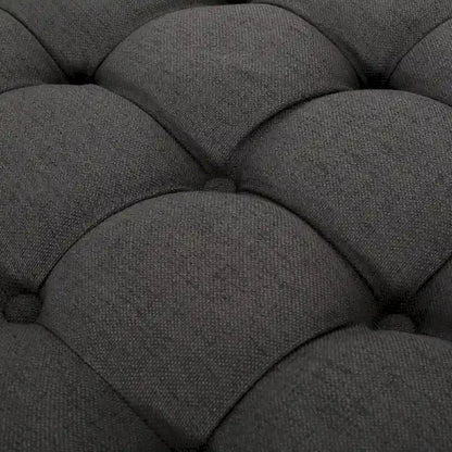 Cimarron Contemporary Round Ottoman with Rolling Casters by Christopher Knight Home