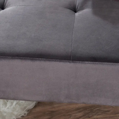 Omry Mid-Century Velvet Ottoman by Christopher Knight Home