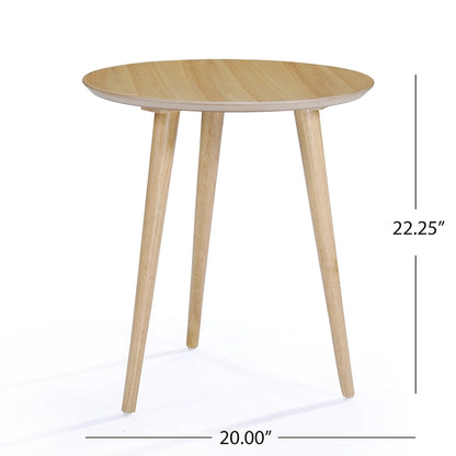 Evie Wood End Table with Faux Wood Overlay by Christopher Knight Home - 20L x 20W x 22H