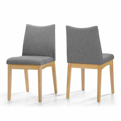 Dimitri Mid-Century Fabric Dining Chair (Set of 2) by Christopher Knight Home