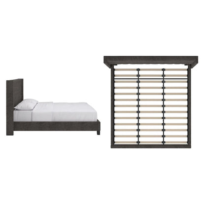 Detmold Wingback Button Tufted King Bed