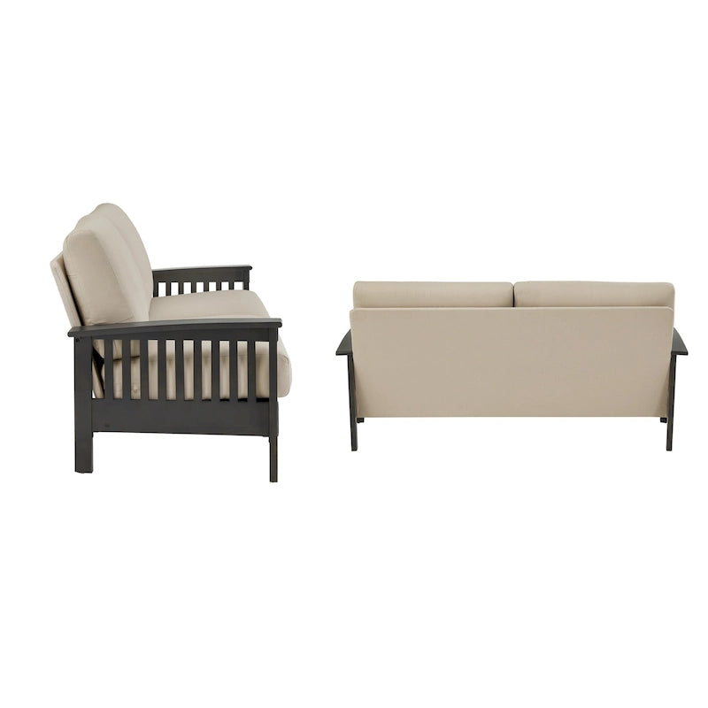 Sigulda Mission-Style Wood Sofa