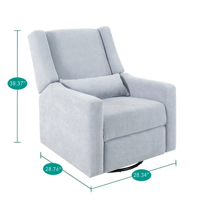 Tanya Luxury Power Motion Recliner Chair with Swivel Glider, Upholstered Living Room Reclining Sofa Chair with Lumbar Support