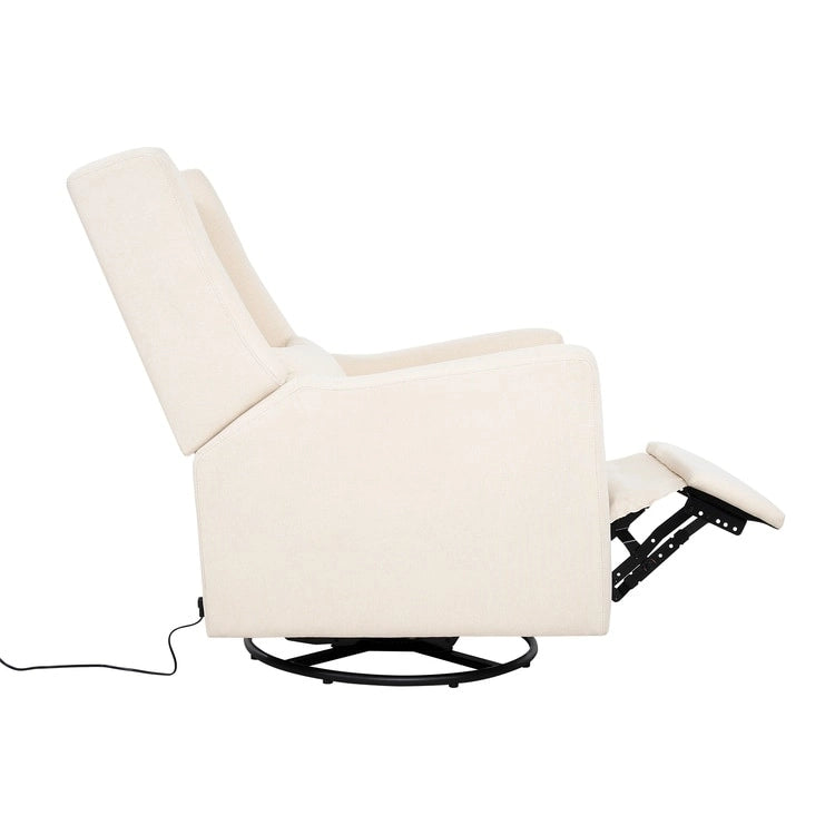 Tanya Luxury Power Motion Recliner Chair with Swivel Glider, Upholstered Living Room Reclining Sofa Chair with Lumbar Support
