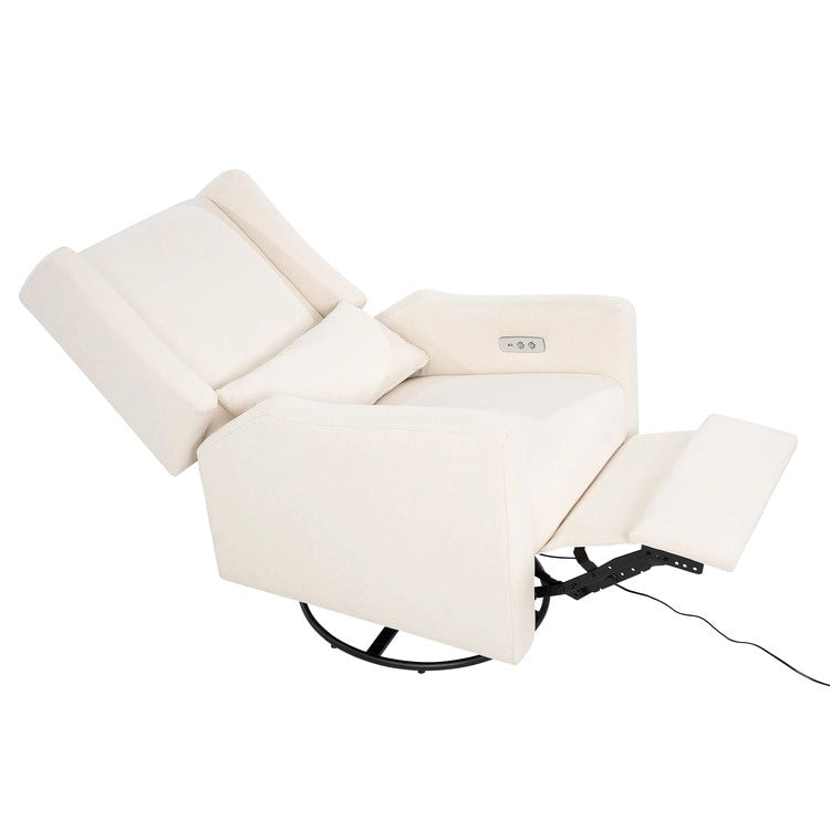 Tanya Luxury Power Motion Recliner Chair with Swivel Glider, Upholstered Living Room Reclining Sofa Chair with Lumbar Support