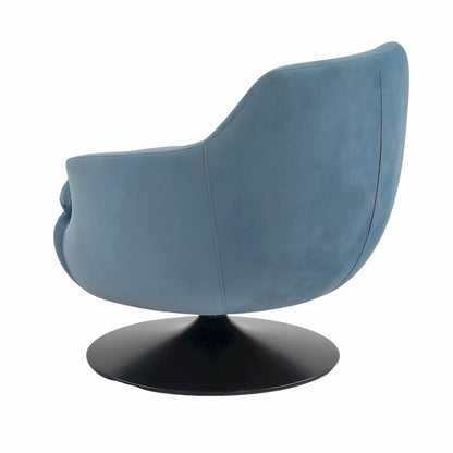 SAFAVIEH Couture Citine Velvet Swivel Accent Chair - 31.1 W x 32.3 L x 29.5 H - 31.1 W x 32.3 L x 29.5 H