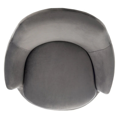 SAFAVIEH Couture Citine Velvet Swivel Accent Chair - 31.1 W x 32.3 L x 29.5 H - 31.1 W x 32.3 L x 29.5 H