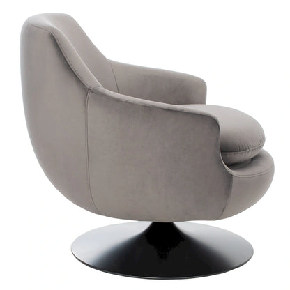SAFAVIEH Couture Citine Velvet Swivel Accent Chair - 31.1 W x 32.3 L x 29.5 H - 31.1 W x 32.3 L x 29.5 H