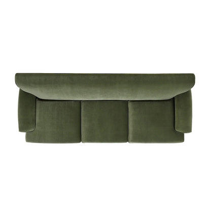 Alana Lawson 88 Inch Living Room Sofa  Three Cushion Couch with Rolled Arms and Tight Back  Minimal Assembly Required