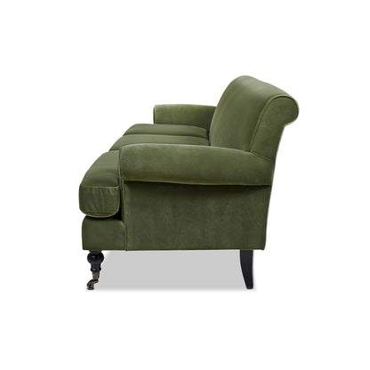Alana Lawson 88 Inch Living Room Sofa  Three Cushion Couch with Rolled Arms and Tight Back  Minimal Assembly Required