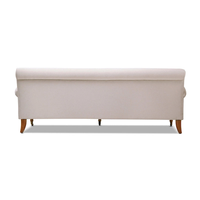 Alana Lawson 88 Inch Living Room Sofa  Three Cushion Couch with Rolled Arms and Tight Back  Minimal Assembly Required