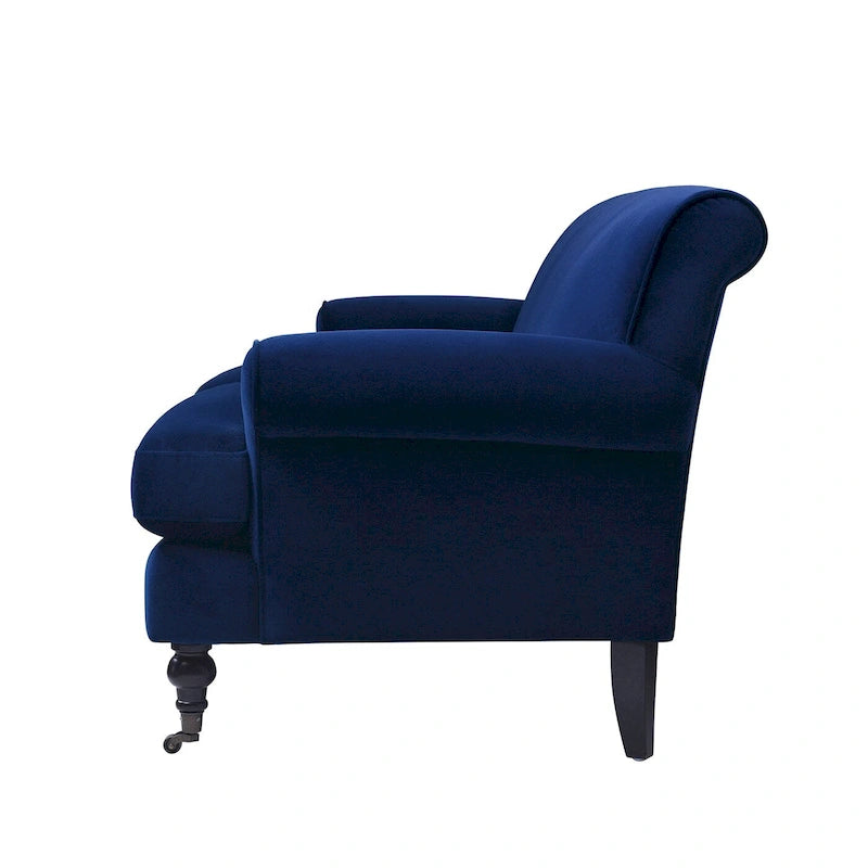 Alana Lawson 88 Inch Living Room Sofa  Three Cushion Couch with Rolled Arms and Tight Back  Minimal Assembly Required