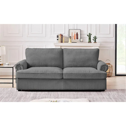 Viviana 76 inch Polyester Round Arm Sleeper Sofa