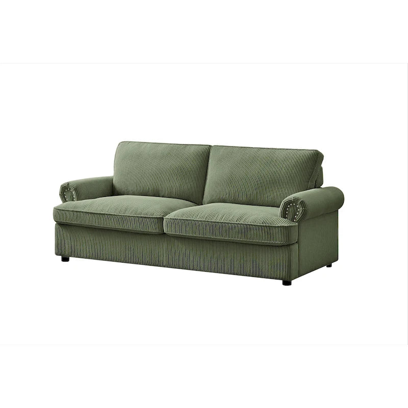 Viviana 76 inch Polyester Round Arm Sleeper Sofa