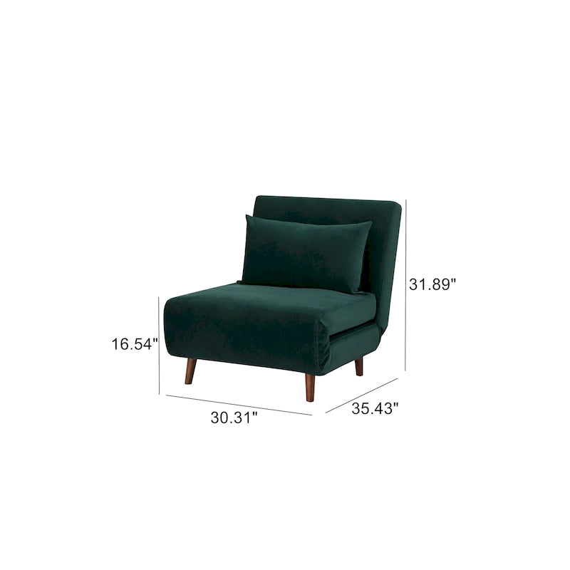 Tustin Upholstered Convertible Lounge/ Sleeper Chair