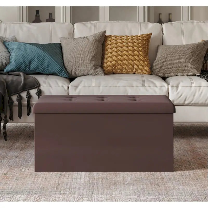 Florence Upholstered Folding Storage Bench