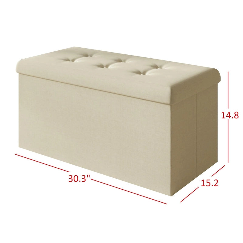 Florence Upholstered Folding Storage Bench