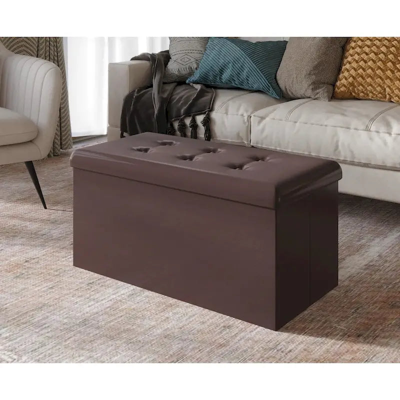 Florence Upholstered Folding Storage Bench