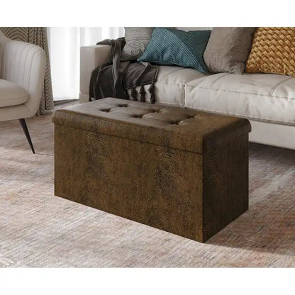 Florence Upholstered Folding Storage Bench