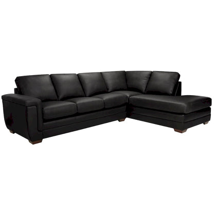 Porsche Top-grain Italian Leather Sectional Sofa - 36.5 x 116 x 37