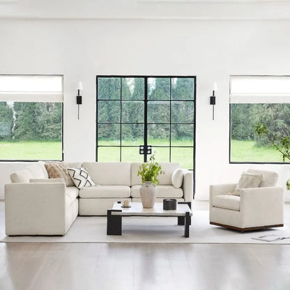 Mia Oversized Modular Sectional Fabric Sofa