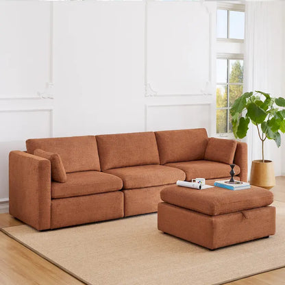 Mia Oversized Modular Sectional Fabric Sofa
